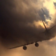 Illustration for article titled Rare video of an Airbus A380 cutting through clouds